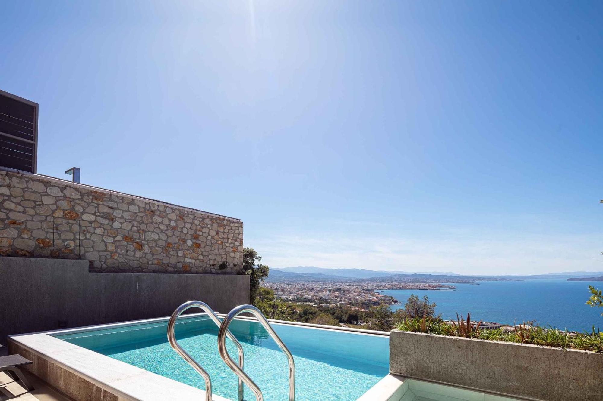 Omnia Luxury Villas - "Heated" Pools & Breathtaking Seaviews! Hanya Dış mekan fotoğraf